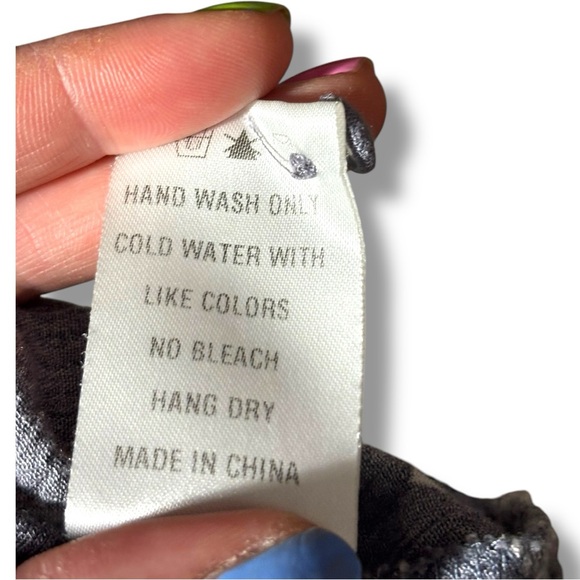 Dress Forum Free People Gray/Purple Blouse with Bishop Sleeves and Relaxed Fit - Picture 9 of 16